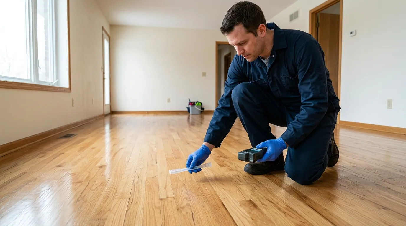 Technician holding an ATP meter in a clean room